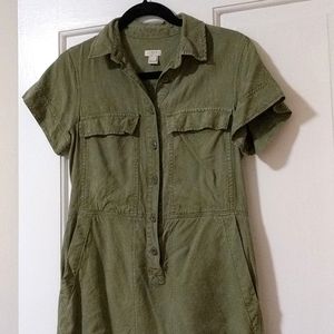 JCrew Factory Army Green Dress (4)